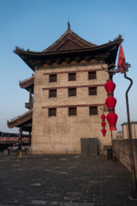 Wachhaus auf der Stadtmauer von Xi'an