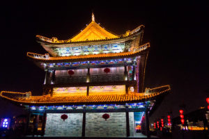 Wachhaus auf der Stadtmauer von Xi'an
