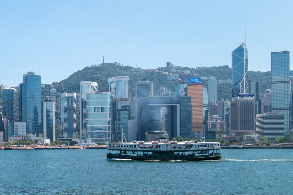 Die legendäre Star Ferry, welche Hong Kong Island und Kowloon verbindet