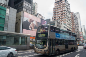 Doppeldeckerbus in Hong Kong